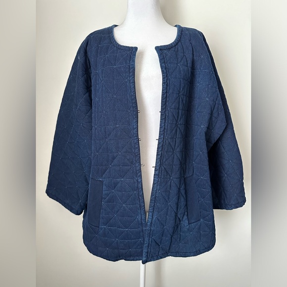 MarlaWynne Quilted Blue Jacket - Picture 2 of 10